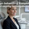Professional header image for educational tutorial: Invisalign-behandling: Komplett guide til usynlig tannreg...