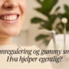 Professional header image for educational tutorial: Tannregulering og gummy smile: Hva hjelper egentlig?